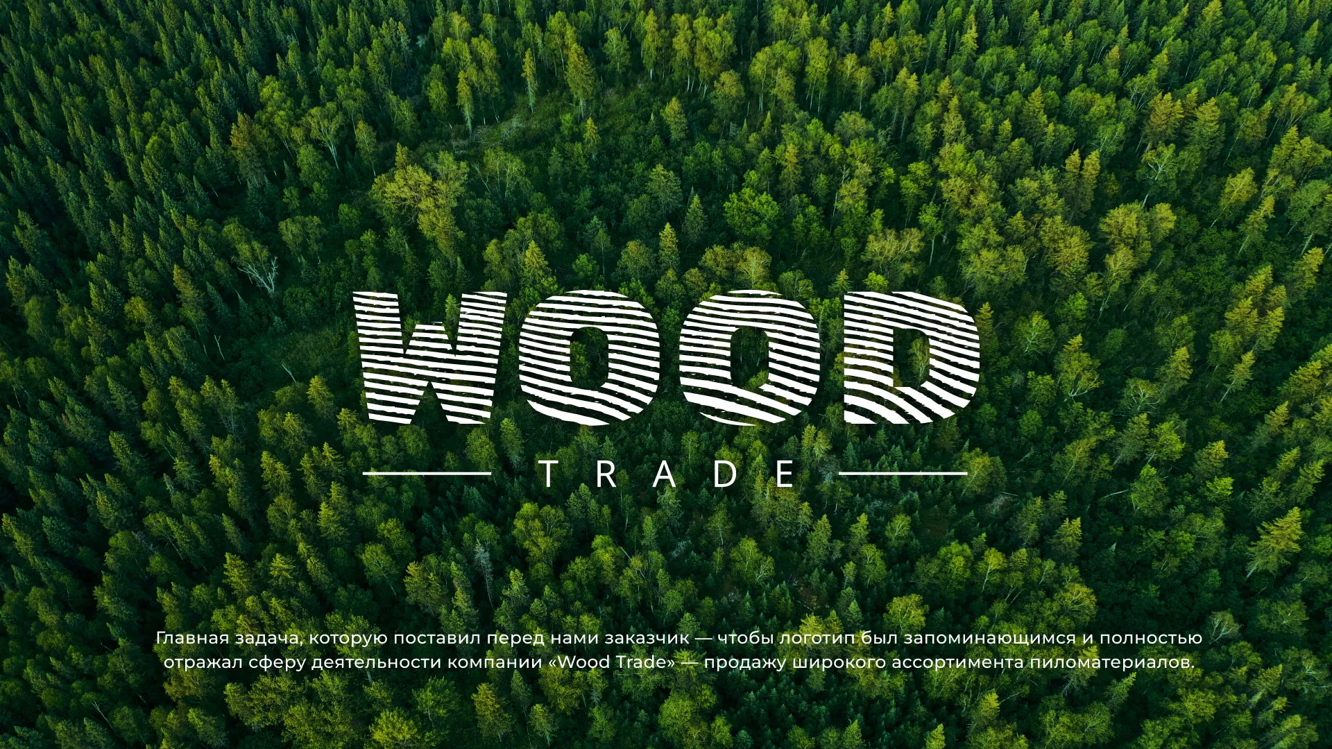 Разработка логотипа для компании «Wood Trade» в Аше