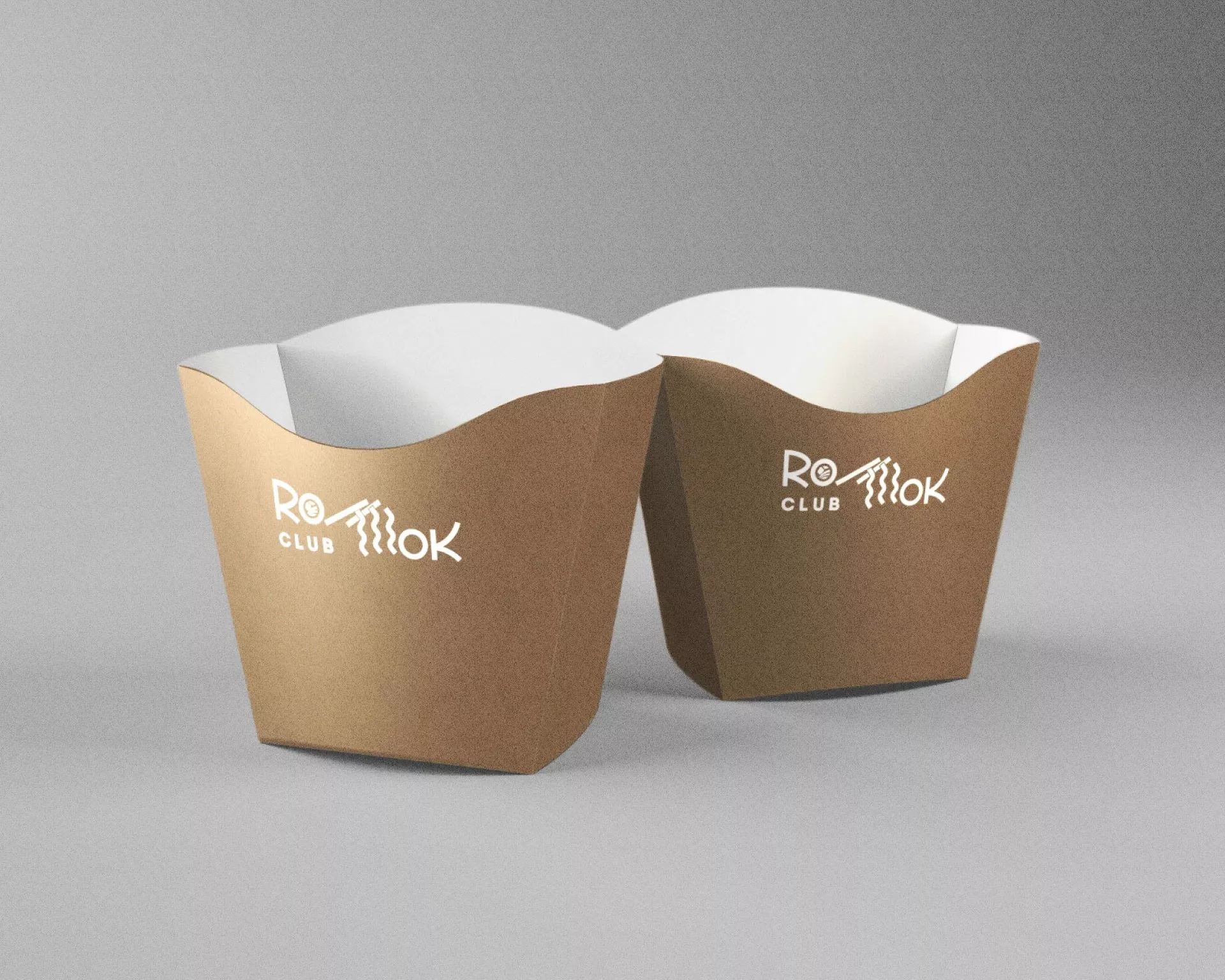 Создание дизайна упаковки суши-бара «Roll Wok Club» в Аше